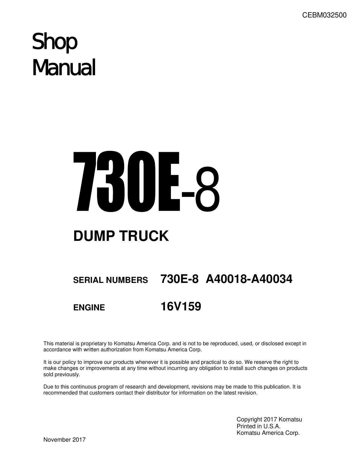 730E-8 Shop Manual